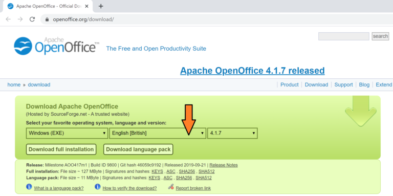apache openoffice download page